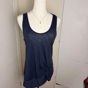 STATESIDE Women's Blue Supima Cotton Scoop Neck Tank Top Sz S